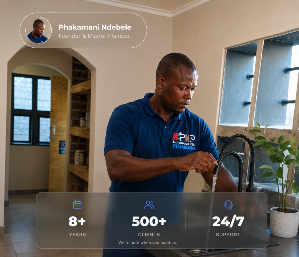 Phakamani Ndebele, Founder of Ngiyabuya P.N. Plumbing