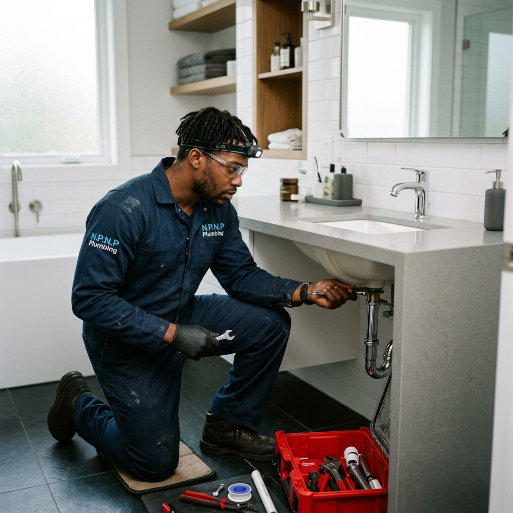 Bathroom plumbing service